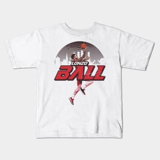 Lonzo Ball Chicago Skyline Kids T-Shirt